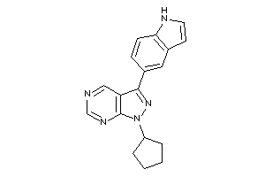 Image of 1-cyclopentyl-3-(1H-indol-5-yl)pyrazolo[3,4-d]pyrimidine