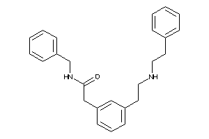N-benzyl-2-[3-[2-(phenethylamino)ethyl]phenyl]acetamide