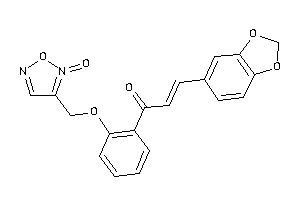 3-(1,3-benzodioxol-5-yl)-1-[2-[(2-ketofurazan-3-yl)methoxy]phenyl]prop-2-en-1-one