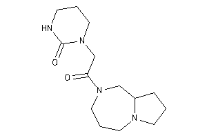1-[2-(1,3,4,5,7,8,9,9a-octahydropyrrolo[1,2-a][1,4]diazepin-2-yl)-2-keto-ethyl]hexahydropyrimidin-2-one