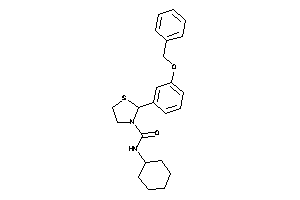 2-(3-benzoxyphenyl)-N-cyclohexyl-thiazolidine-3-carboxamide