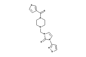 1-[[4-(3-furoyl)piperazino]methyl]-3-isoxazol-3-yl-4-imidazolin-2-one