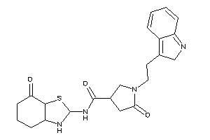 1-[2-(2H-indol-3-yl)ethyl]-5-keto-N-(7-keto-3,3a,4,5,6,7a-hexahydro-2H-1,3-benzothiazol-2-yl)pyrrolidine-3-carboxamide