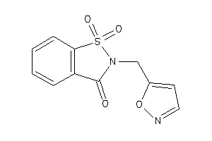 Image of 2-(isoxazol-5-ylmethyl)-1,1-diketo-1,2-benzothiazol-3-one