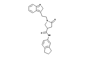 Image of N-indan-5-yl-1-[2-(2H-indol-3-yl)ethyl]-5-keto-pyrrolidine-3-carboxamide