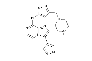 [3-(piperazinomethyl)isothiazol-5-yl]-[3-(1H-pyrazol-4-yl)imidazo[1,2-a]pyrazin-8-yl]amine