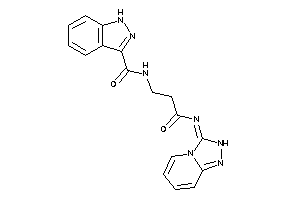 N-[3-keto-3-(2H-[1,2,4]triazolo[4,3-a]pyridin-3-ylideneamino)propyl]-1H-indazole-3-carboxamide