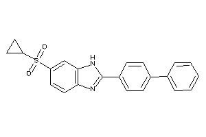 6-cyclopropylsulfonyl-2-(4-phenylphenyl)-1H-benzimidazole