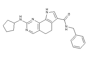 Image of N-benzyl-2-(cyclopentylamino)-6,9-dihydro-5H-pyrrolo[3,2-h]quinazoline-7-carboxamide