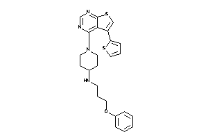 3-phenoxypropyl-[1-[5-(2-thienyl)thieno[2,3-d]pyrimidin-4-yl]-4-piperidyl]amine