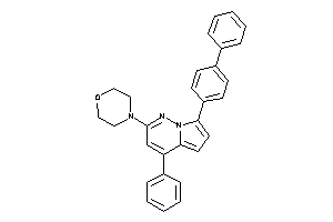 4-[4-phenyl-7-(4-phenylphenyl)pyrrolo[2,1-f]pyridazin-2-yl]morpholine