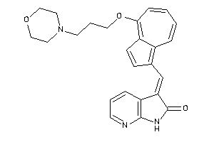 3-[[4-(3-morpholinopropoxy)azulen-1-yl]methylene]-1H-pyrrolo[2,3-b]pyridin-2-one