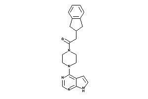 Image of 2-indan-2-yl-1-[4-(7H-pyrrolo[2,3-d]pyrimidin-4-yl)piperazino]ethanone