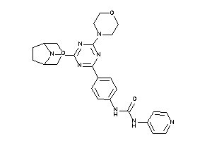 Image of 1-[4-[4-morpholino-6-(3-oxa-8-azabicyclo[3.2.1]octan-8-yl)-s-triazin-2-yl]phenyl]-3-(4-pyridyl)urea