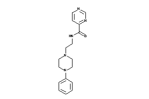 N-[2-(4-phenylpiperazino)ethyl]pyrimidine-4-carboxamide