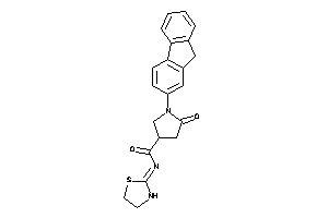 Image of 1-(9H-fluoren-2-yl)-5-keto-N-thiazolidin-2-ylidene-pyrrolidine-3-carboxamide