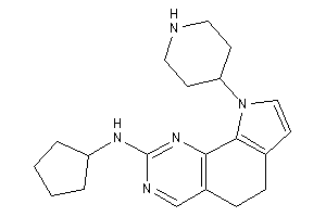Image of Cyclopentyl-[9-(4-piperidyl)-5,6-dihydropyrrolo[3,2-h]quinazolin-2-yl]amine