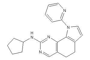 Image of Cyclopentyl-[9-(2-pyridyl)-5,6-dihydropyrrolo[3,2-h]quinazolin-2-yl]amine
