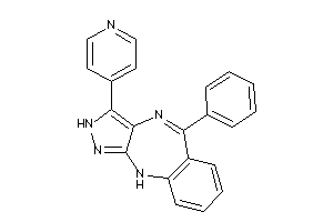 Image of 5-phenyl-3-(4-pyridyl)-2,10-dihydropyrazolo[3,4-b][1,4]benzodiazepine