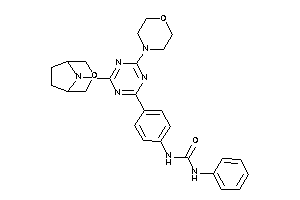 Image of 1-[4-[4-morpholino-6-(3-oxa-8-azabicyclo[3.2.1]octan-8-yl)-s-triazin-2-yl]phenyl]-3-phenyl-urea