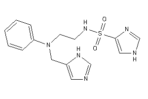 N-[2-[N-(1H-imidazol-5-ylmethyl)anilino]ethyl]-1H-imidazole-4-sulfonamide