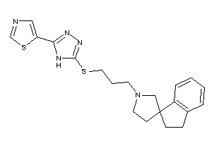 5-[5-(3-spiro[indane-1,3'-pyrrolidine]-1'-ylpropylthio)-4H-1,2,4-triazol-3-yl]thiazole