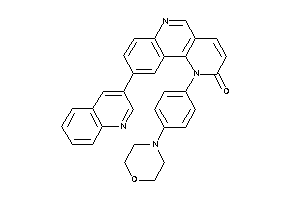 1-(4-morpholinophenyl)-9-(3-quinolyl)benzo[h][1,6]naphthyridin-2-one