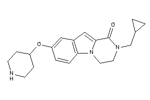 2-(cyclopropylmethyl)-8-(4-piperidyloxy)-3,4-dihydropyrazino[1,2-a]indol-1-one