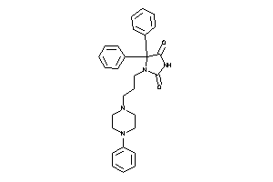 5,5-diphenyl-1-[3-(4-phenylpiperazino)propyl]hydantoin