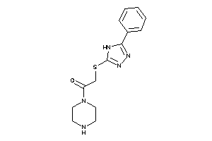 Image of 2-[(5-phenyl-4H-1,2,4-triazol-3-yl)thio]-1-piperazino-ethanone