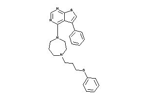 4-[4-(3-phenoxypropyl)-1,4-diazepan-1-yl]-5-phenyl-thieno[2,3-d]pyrimidine