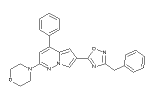 4-[6-(3-benzyl-1,2,4-oxadiazol-5-yl)-4-phenyl-pyrrolo[2,1-f]pyridazin-2-yl]morpholine