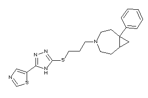 Image of 5-[5-[3-(7-phenyl-4-azabicyclo[5.1.0]octan-4-yl)propylthio]-4H-1,2,4-triazol-3-yl]thiazole
