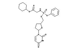 2-[[[5-(2,4-diketopyrimidin-1-yl)tetrahydrofuran-2-yl]methoxy-phenoxy-phosphoryl]amino]acetic Acid Cyclohexyl Ester