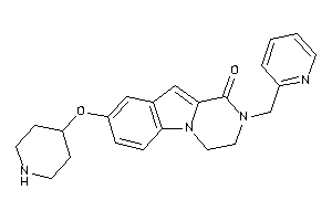 8-(4-piperidyloxy)-2-(2-pyridylmethyl)-3,4-dihydropyrazino[1,2-a]indol-1-one