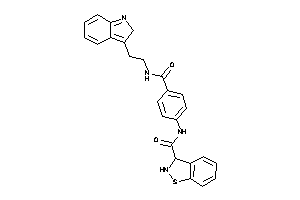 Image of N-[4-[2-(2H-indol-3-yl)ethylcarbamoyl]phenyl]-2,3-dihydro-1,2-benzothiazole-3-carboxamide