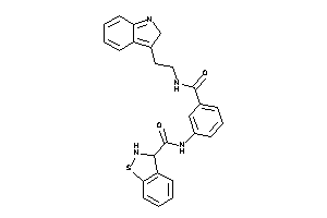 Image of N-[3-[2-(2H-indol-3-yl)ethylcarbamoyl]phenyl]-2,3-dihydro-1,2-benzothiazole-3-carboxamide