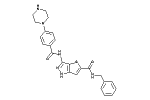 Image of N-benzyl-3-[(4-piperazinobenzoyl)amino]-1H-thieno[3,2-c]pyrazole-5-carboxamide