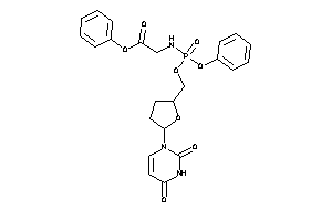 Image of 2-[[[5-(2,4-diketopyrimidin-1-yl)tetrahydrofuran-2-yl]methoxy-phenoxy-phosphoryl]amino]acetic Acid Phenyl Ester