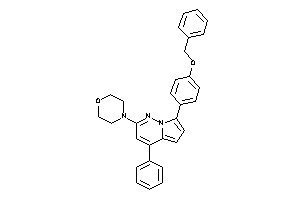 4-[7-(4-benzoxyphenyl)-4-phenyl-pyrrolo[2,1-f]pyridazin-2-yl]morpholine