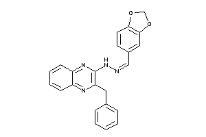 (3-benzylquinoxalin-2-yl)-(piperonylideneamino)amine