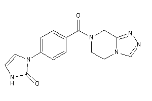 1-[4-(6,8-dihydro-5H-[1,2,4]triazolo[4,3-a]pyrazine-7-carbonyl)phenyl]-4-imidazolin-2-one