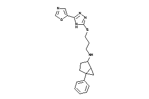 3-[(5-oxazol-5-yl-4H-1,2,4-triazol-3-yl)thio]propyl-(1-phenyl-4-bicyclo[3.1.0]hexanyl)amine