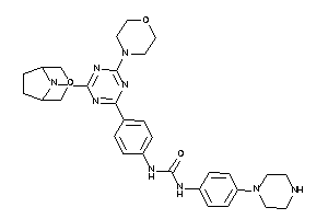 1-[4-[4-morpholino-6-(3-oxa-8-azabicyclo[3.2.1]octan-8-yl)-s-triazin-2-yl]phenyl]-3-(4-piperazinophenyl)urea