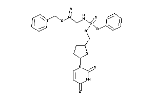 2-[[[5-(2,4-diketopyrimidin-1-yl)tetrahydrofuran-2-yl]methoxy-phenoxy-phosphoryl]amino]acetic Acid Benzyl Ester