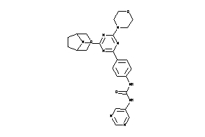 Image of 1-[4-[4-morpholino-6-(3-oxa-8-azabicyclo[3.2.1]octan-8-yl)-s-triazin-2-yl]phenyl]-3-(5-pyrimidyl)urea