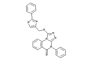 4-phenyl-1-[(2-phenyloxazol-4-yl)methylthio]-[1,2,4]triazolo[4,3-a]quinazolin-5-one