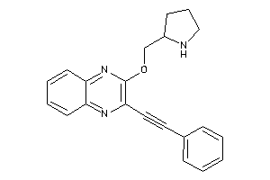Image of 2-(2-phenylethynyl)-3-(pyrrolidin-2-ylmethoxy)quinoxaline