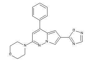 Image of 4-[6-(1,2,4-oxadiazol-5-yl)-4-phenyl-pyrrolo[2,1-f]pyridazin-2-yl]morpholine