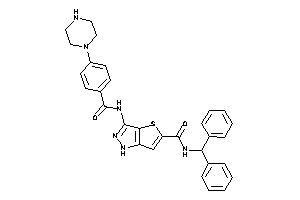 N-benzhydryl-3-[(4-piperazinobenzoyl)amino]-1H-thieno[3,2-c]pyrazole-5-carboxamide